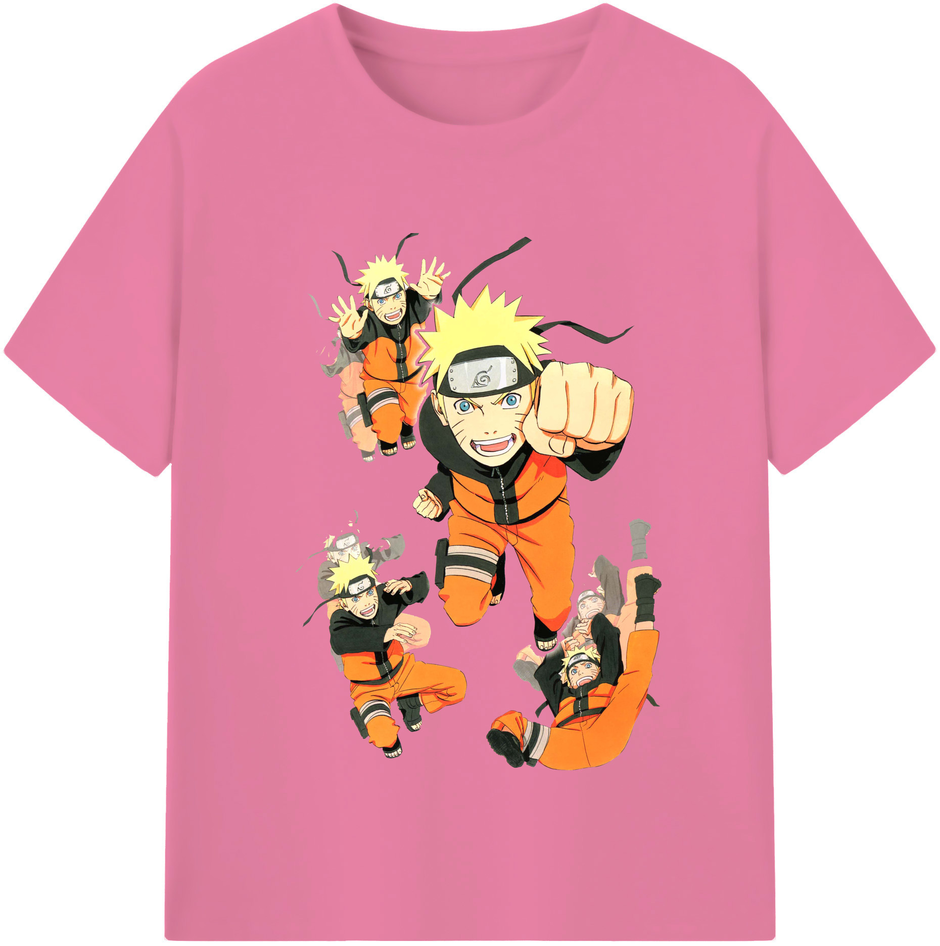 （画像用） NARUTO -ナルト- うずまき ナルト Uzumaki Naruto 綿100％半袖Tシャツ（フロントプリント）